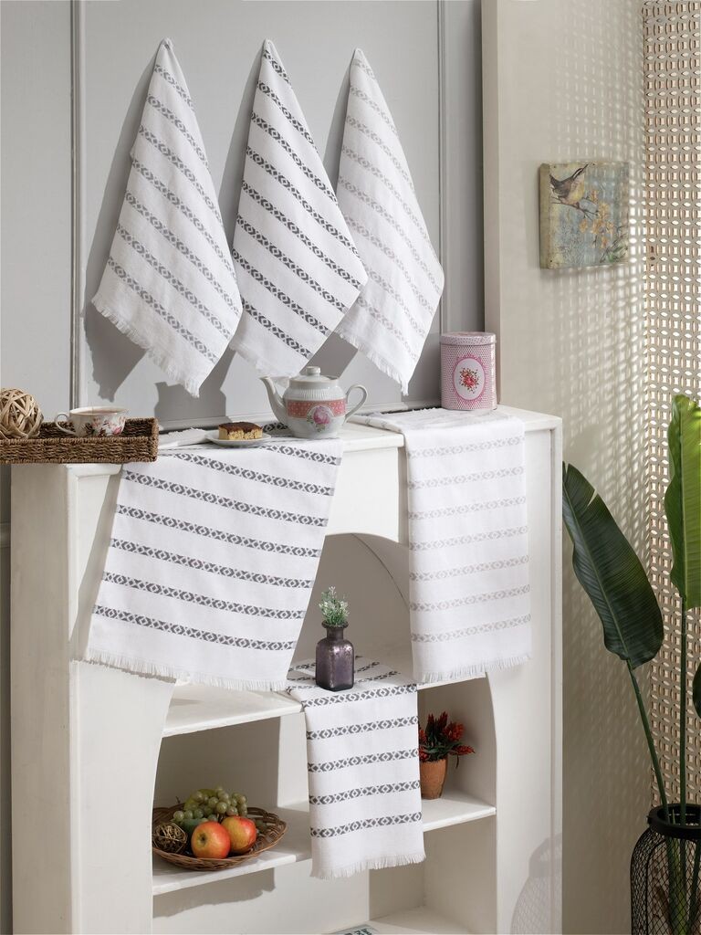 Кујнски крпи Хермија Мозаик, 6 парчиња, шарени