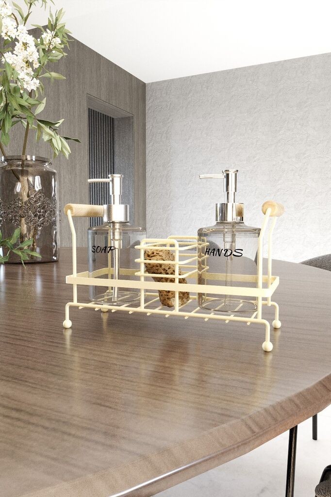 Дозатор за сапун Hermia SB084-BJ, бел