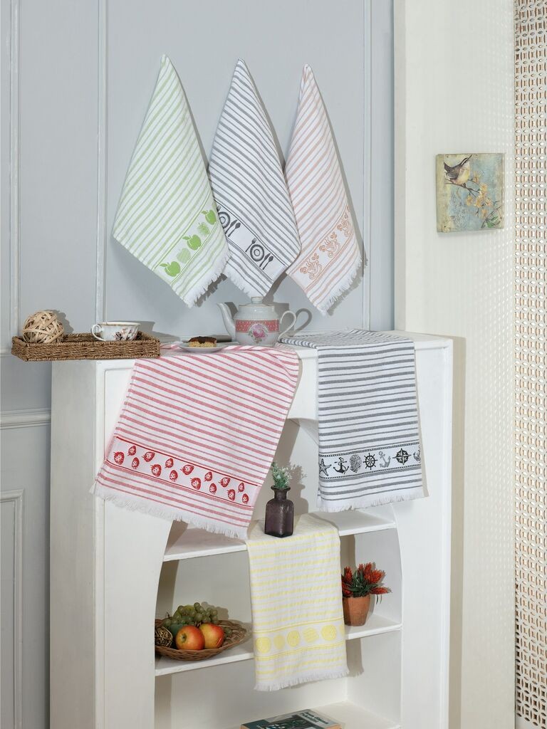 Кујнски крпи Hermia Cilek, 6 парчиња, шарени