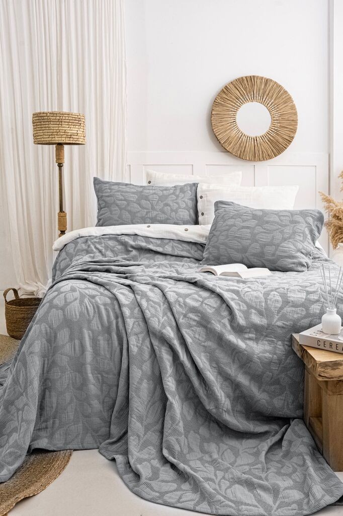 Комплет L'essentiel Maison Прекривки и навлаки за перници Bambi, 240x260 cm, антрацит