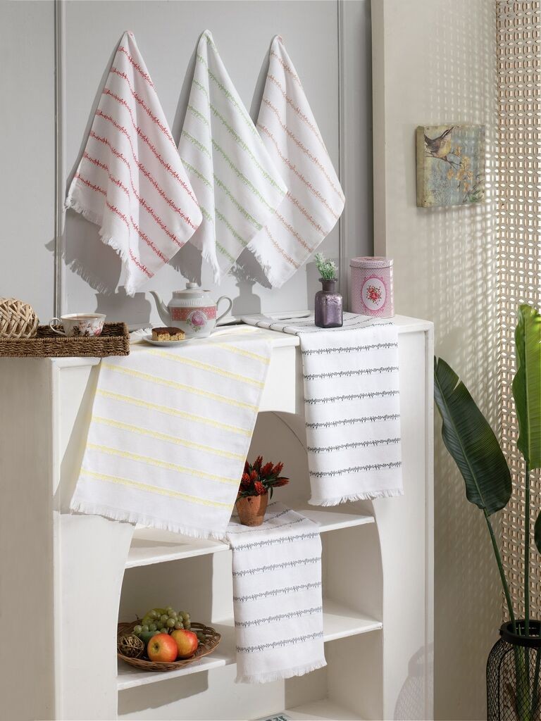 Кујнски крпи Хермија Набиз, 6 парчиња, шарени