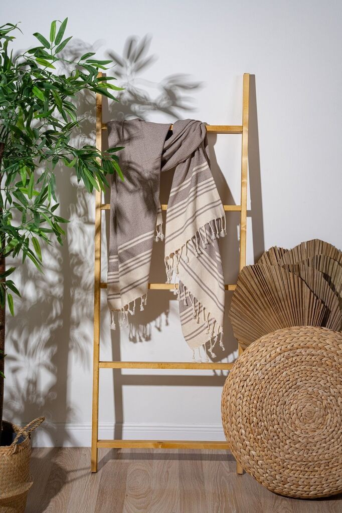 L'essentiel Maison пешкир за плажа Нов дијамант, 90x170cm, крем