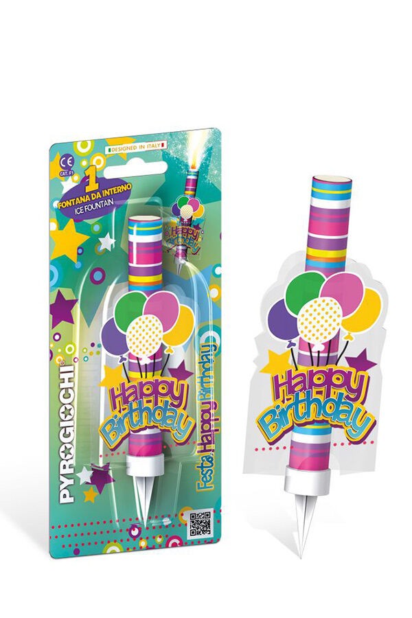 Pyrogiochi Прскалка, Happy birthday, 14*1 см,  Festa, 41137