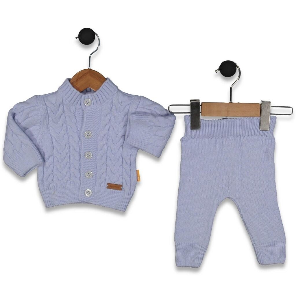 Плетен комплет со копчиња, 2 Делен