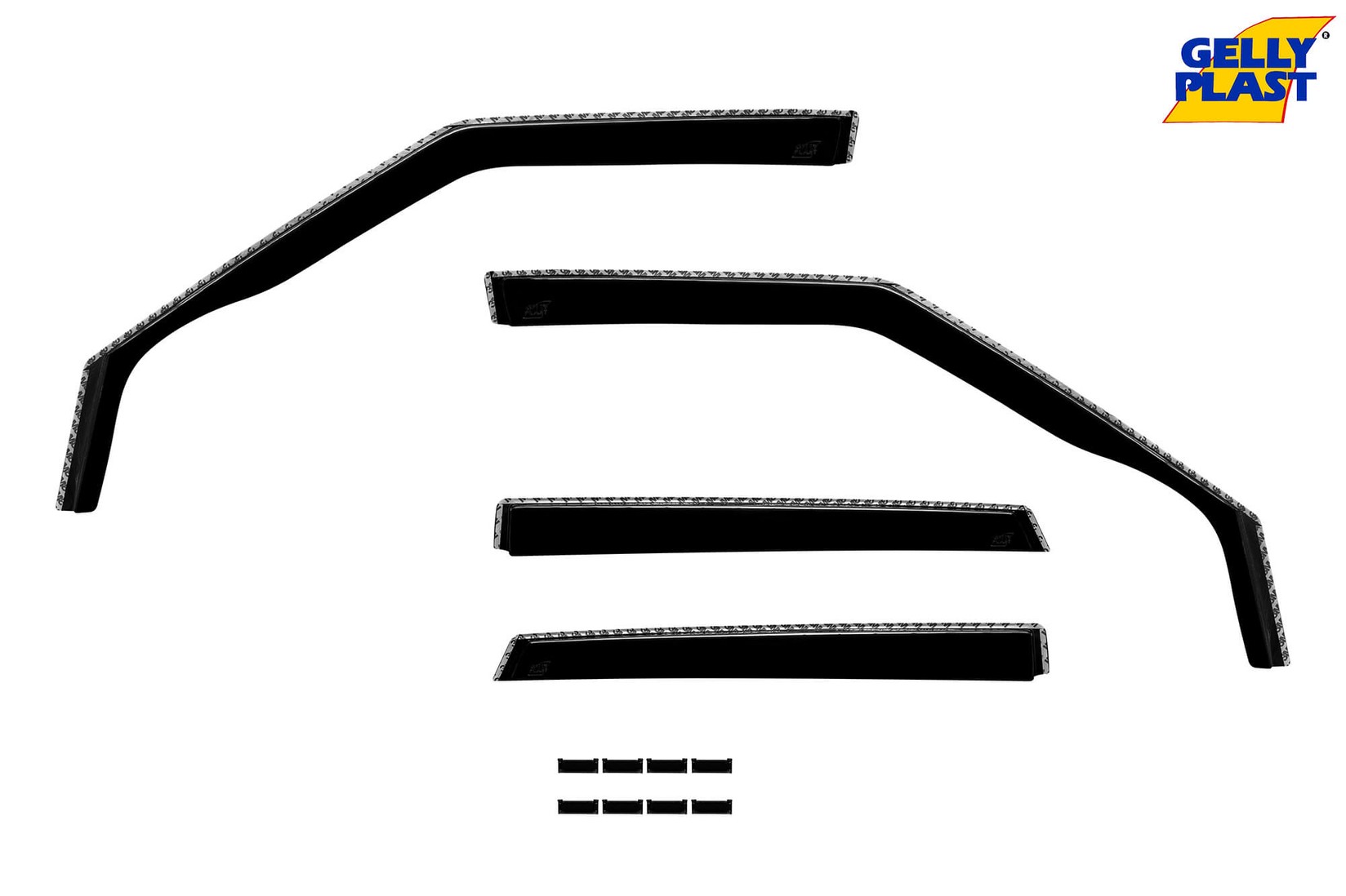 GELLYPLAST Комплет ветробрани Gelly Plast за Range Rover Evoque 2011-2018, црни 4 бројки