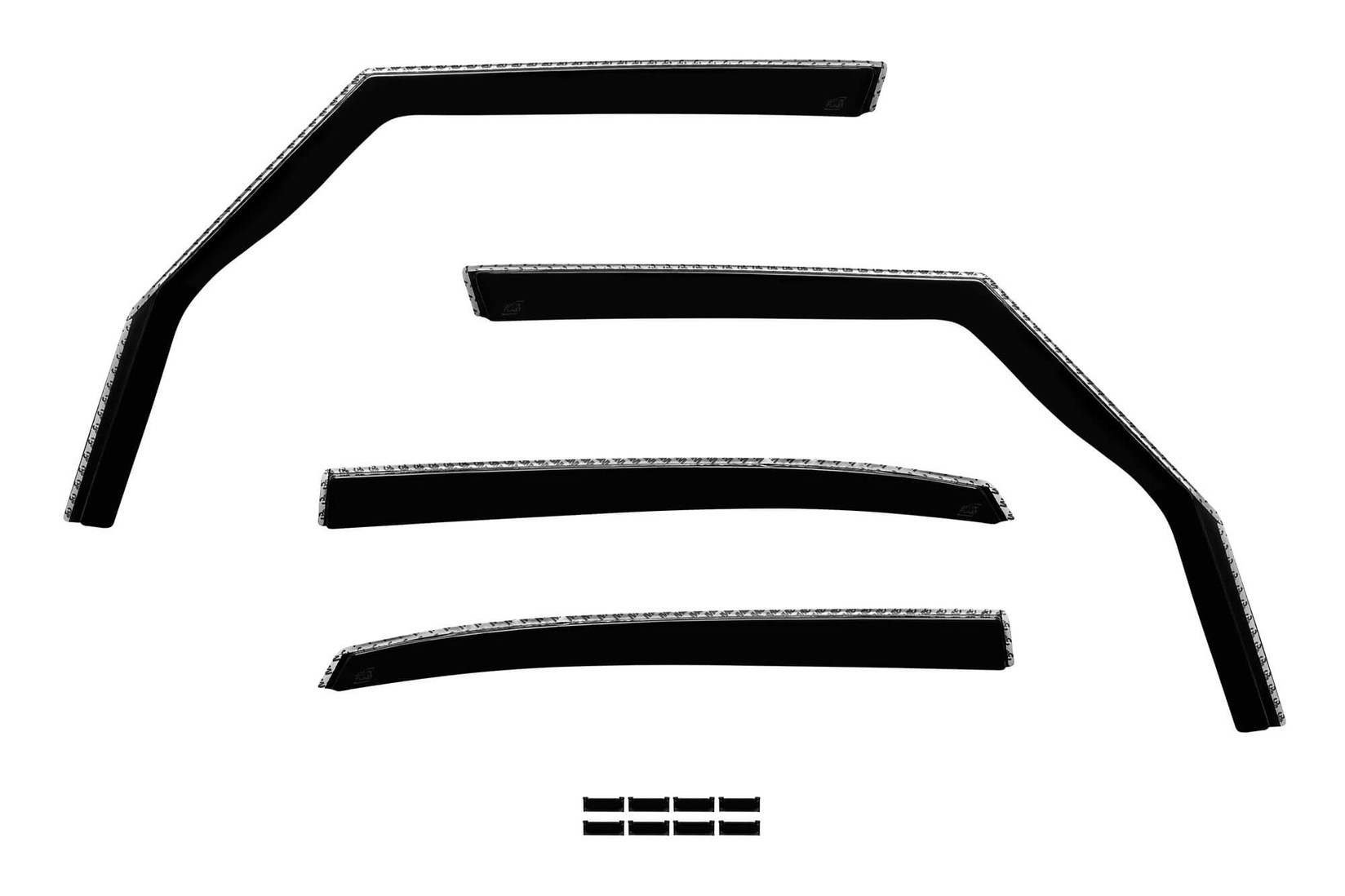 GELLYPLAST Комплет ветробрани Gelly Plast за Fiat 500L по 2012  со 5 врати, црни 4 бројки