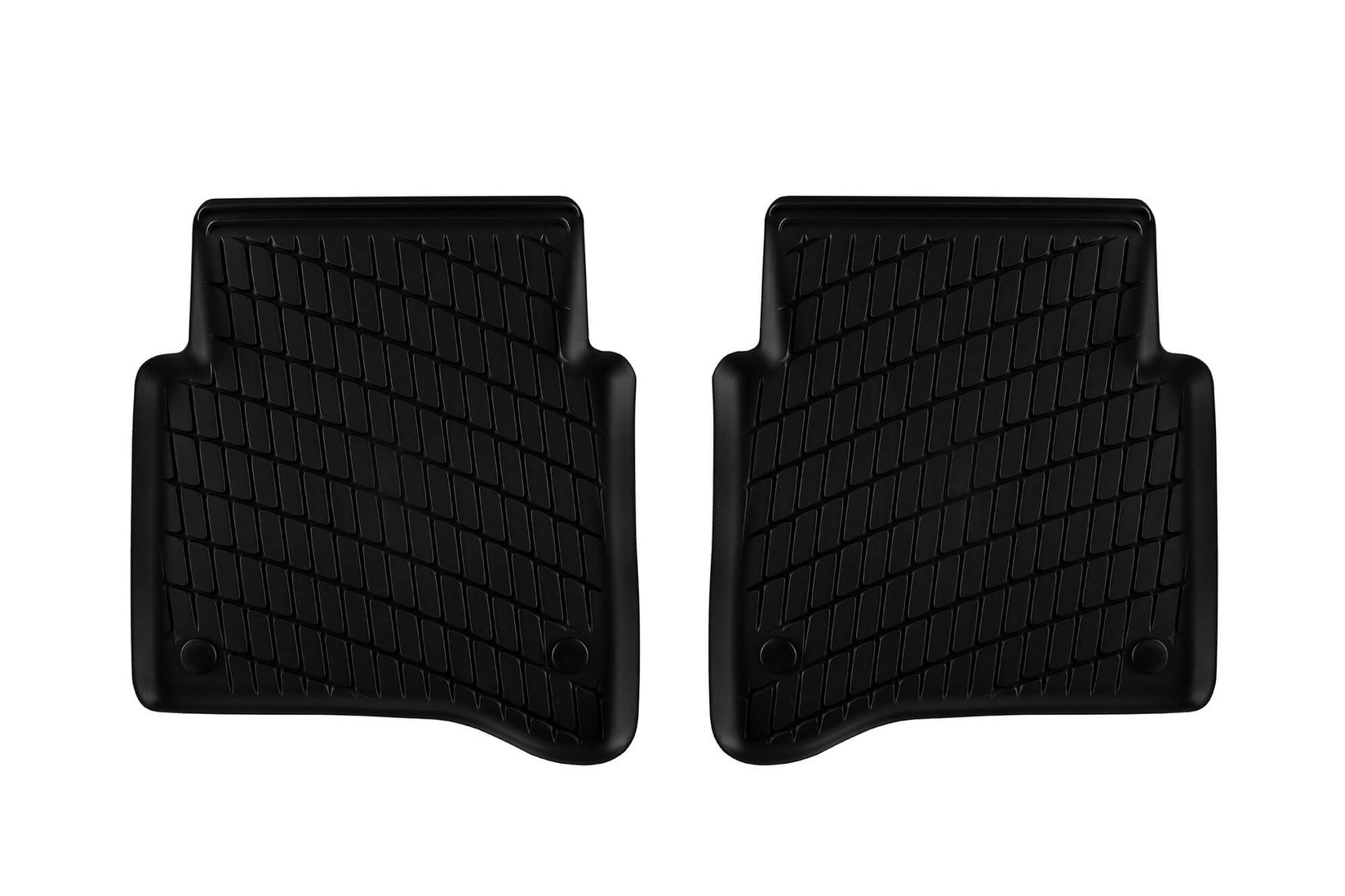 MERCEDES-BENZ Гумени патосници за Mercedes S класа W223 по 2020 година долга верзија задни 2 дела црни