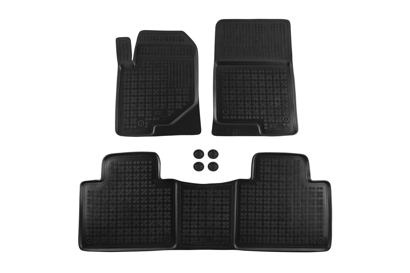 REZAW-PLAST Гумени патосници за Ssangyong Rexton по 2017 година 3 дела црни