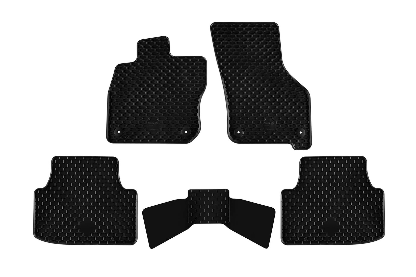 GUMARNY ZUBRI Гумени патосници за VW Golf VIII хибрид караван по 2020 година 5 дела црни