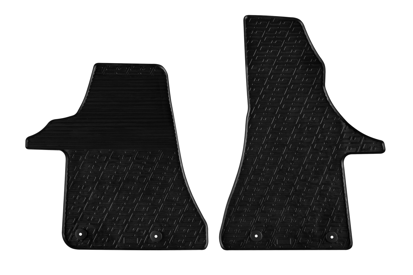 GLEDRING Гумени патосници за VW T6 по 2020 година 2 дела црни