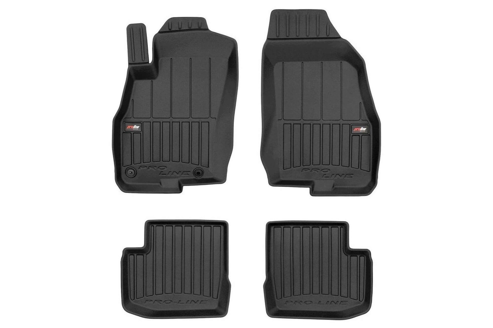 FROGUM 3D Гумени патосници за Fiat Punto EVO 5 врати 2005-2018 4 дела црни