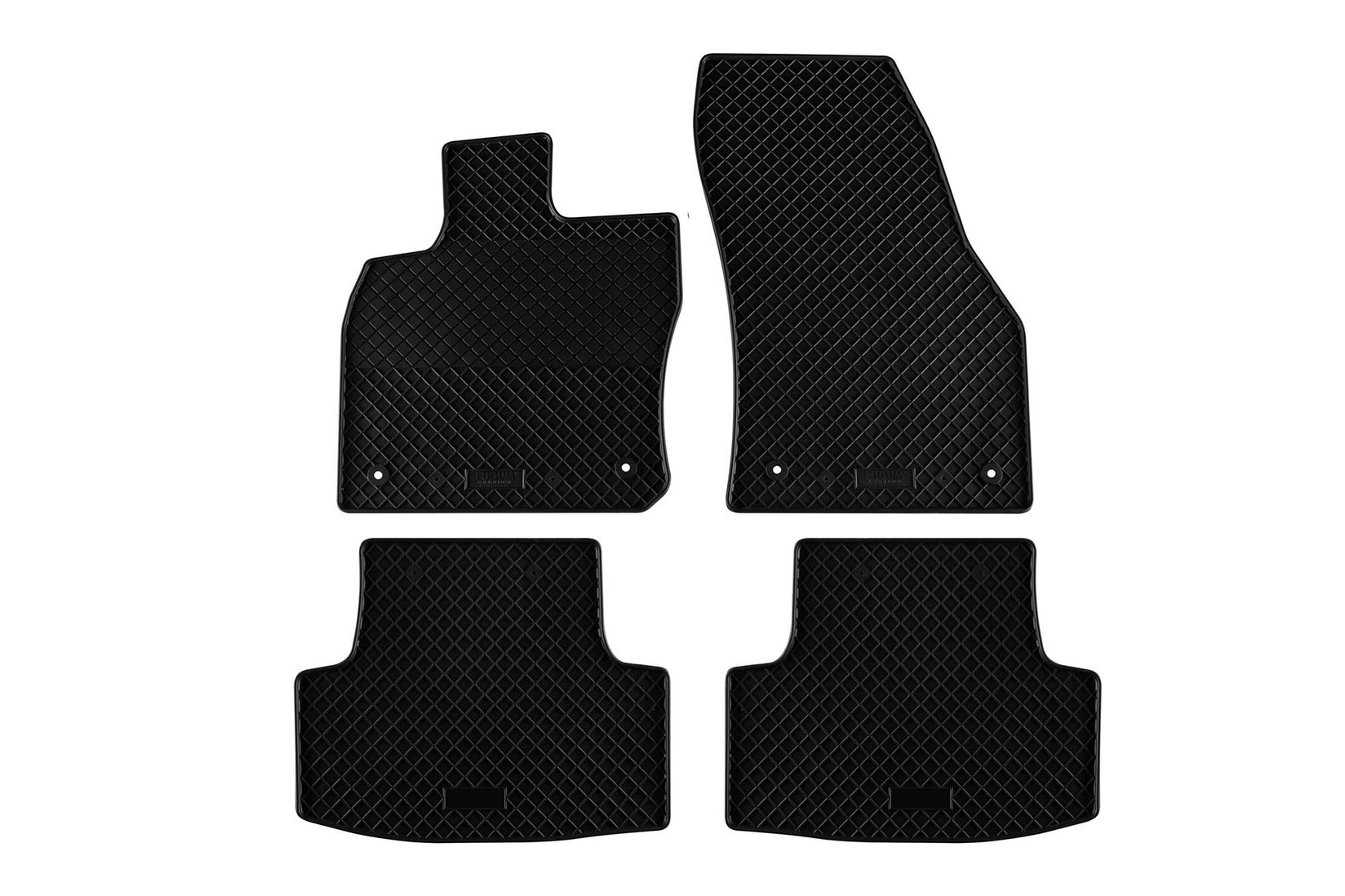 RIGUM Гумени патосници за Skoda Karoq по 2017 година 4 дела црни