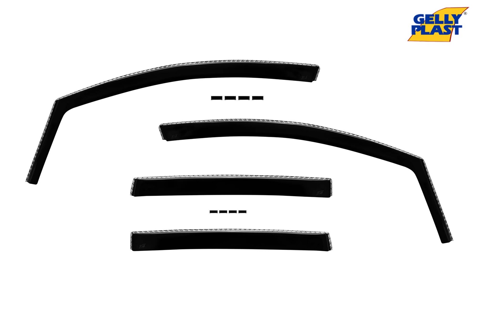 GELLYPLAST Комплет ветробрани Gelly Plast за Ford Focus C-max 2003-2007, C-max 2007-2010, 4 бр., црни