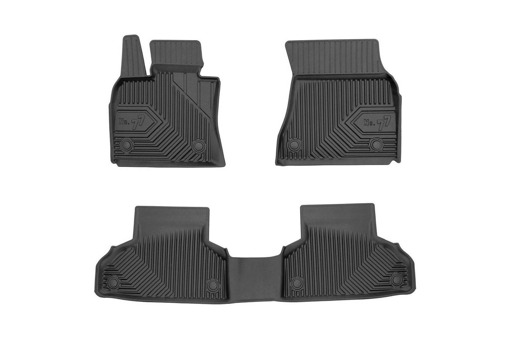 FROGUM 2.5D Гумени патосници модел 77 за BMW X6 F16 2014-2019 3 дела црни