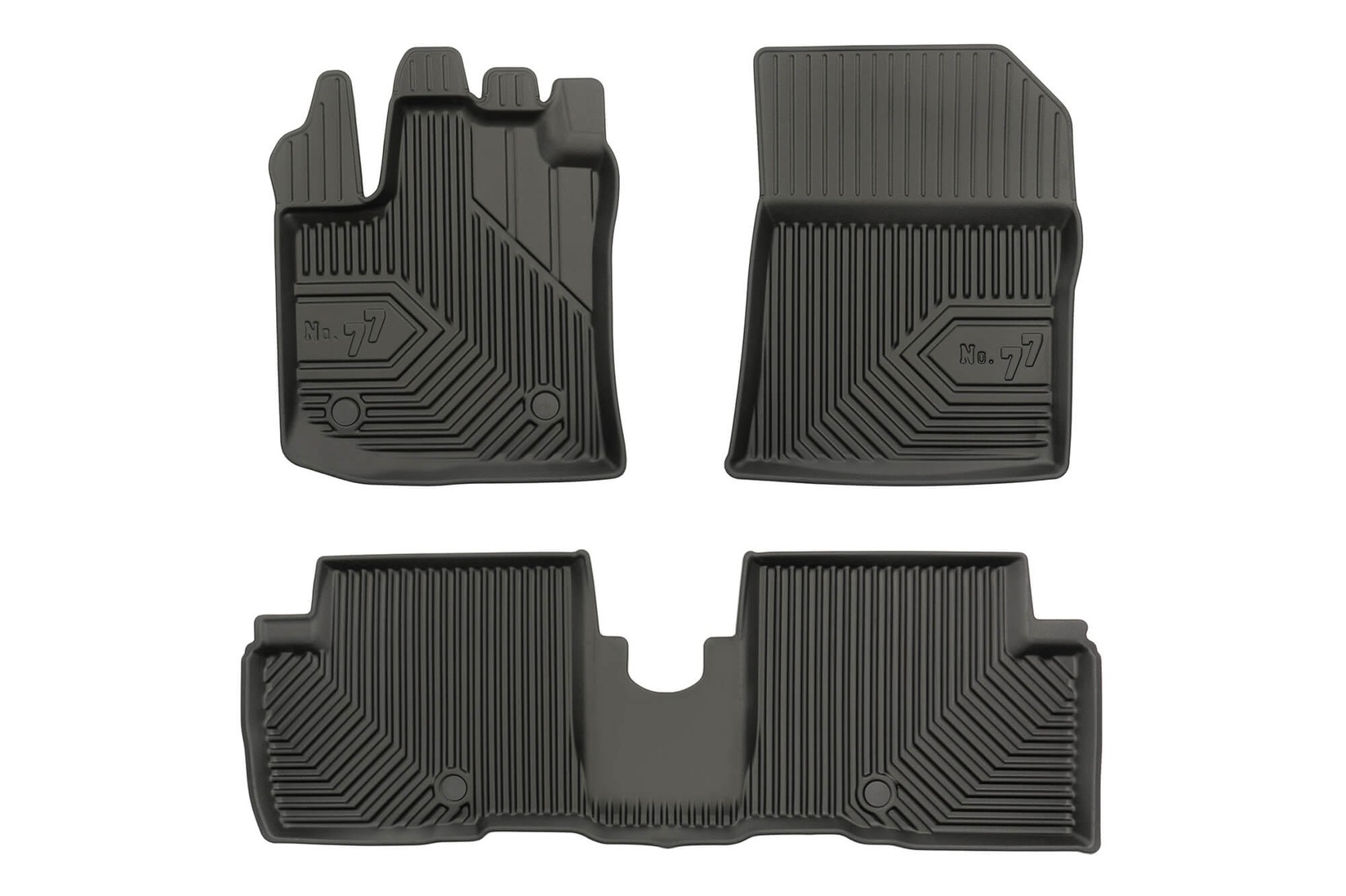 FROGUM 2.5D Гумени патосници модел 77 за Dacia Lodgy по 2012 година 3 дела црни