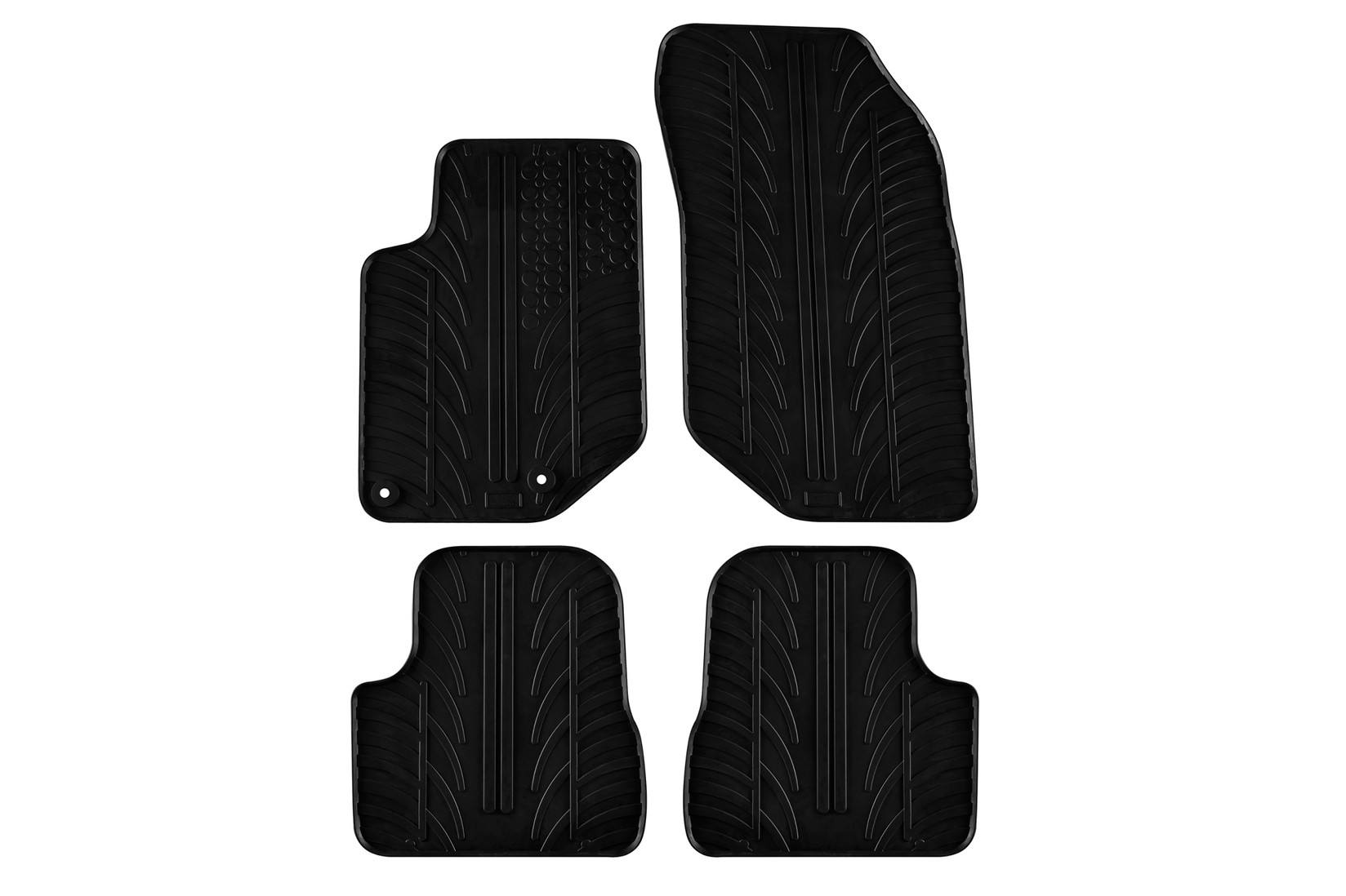 GLEDRING Гумени патосници за Citroen DS3 Crossback по 2019 година 4 дела црни