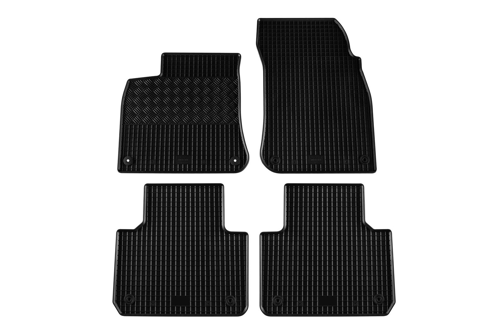 RIGUM Гумени патосници за Volkswagen Touareg Porsche Cayenne по 2018 година 4 дела црни