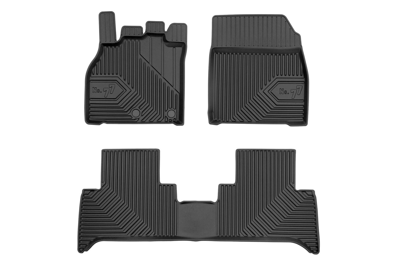 FROGUM 2.5D Гумени патосници модел 77 за Renault Scenic Grand Scenic 2009-2016 3 дела црни