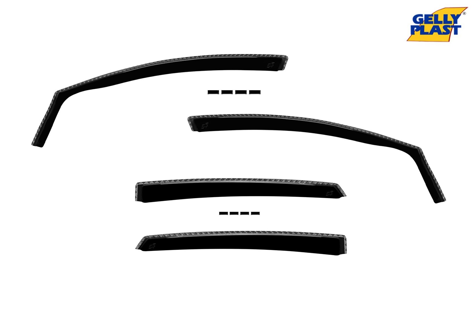 GELLYPLAST Комплет ветробрани Gelly Plast за Ford Mondeo седан после 2015 , 4 бр., црни