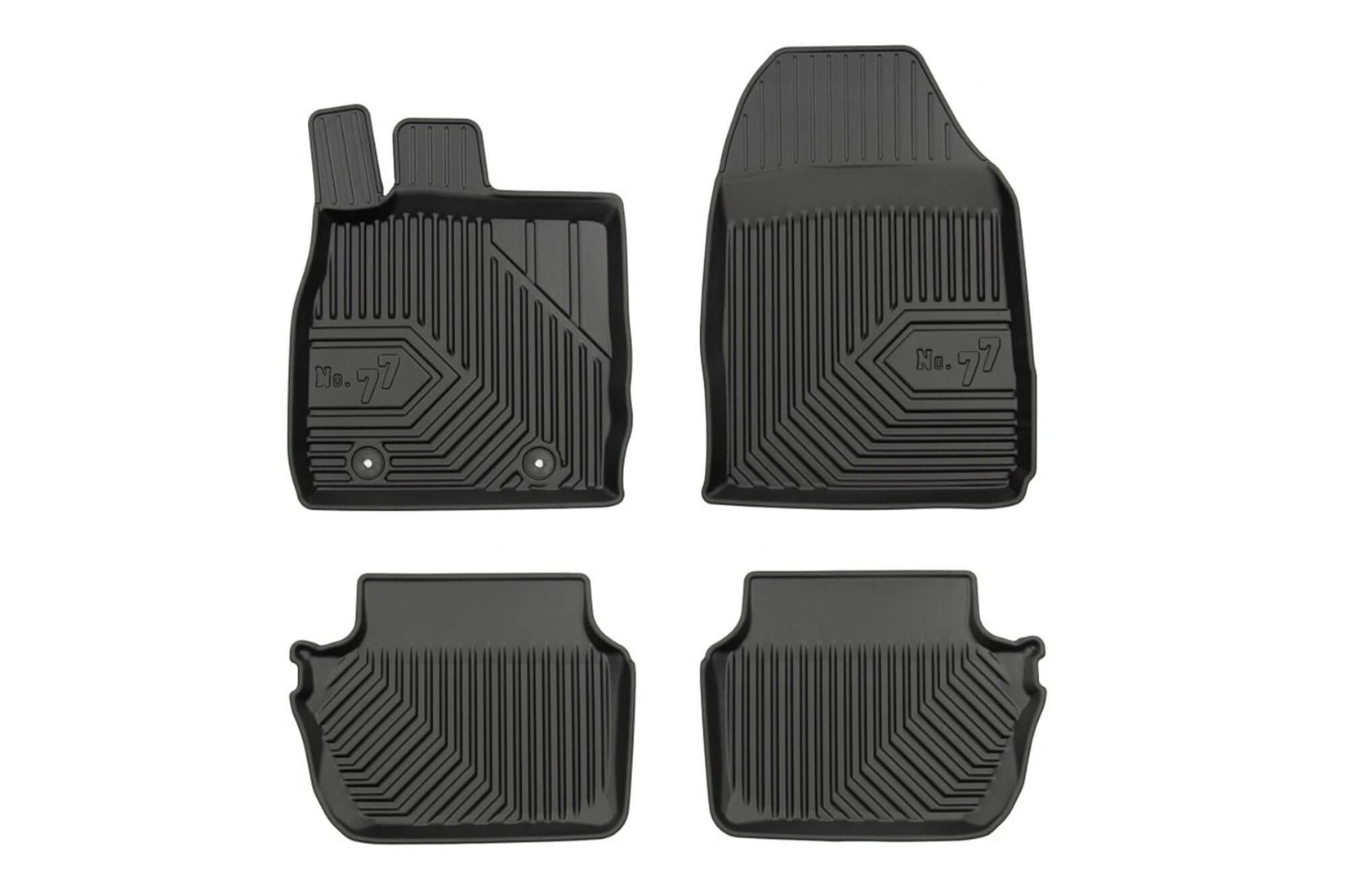 FROGUM 2.5D Гумени патосници модел 77 за Ford Fiesta 2008-2017 4 дела црни