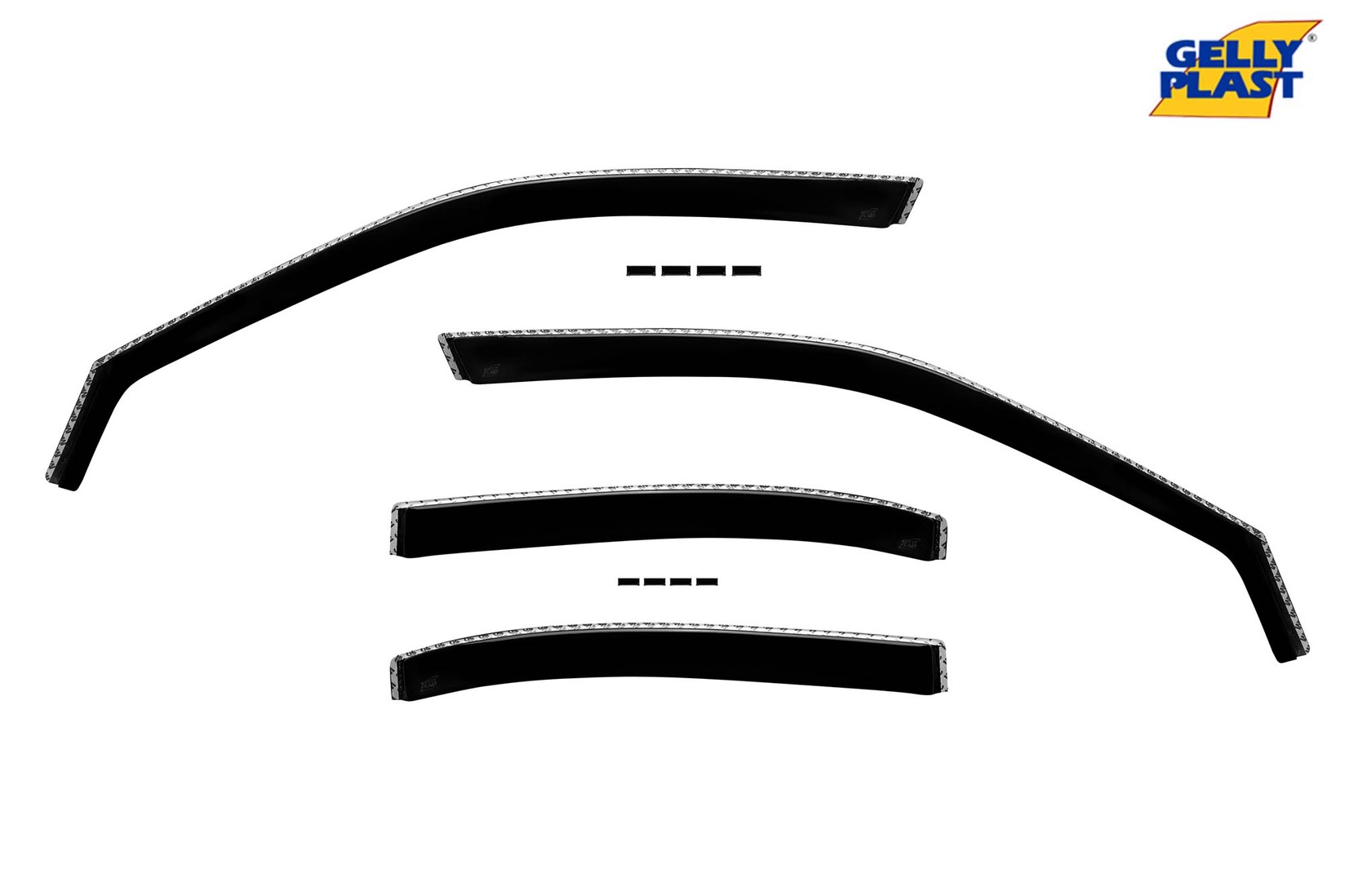GELLYPLAST Комплет ветробрани Gelly Plast за BMW серија 5 Е39 седан 1995-2003, 4 бр., црни