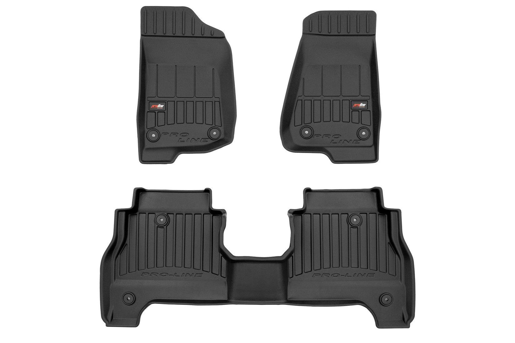 FROGUM 3D Гумени патосници за Jeep Gladiator по 2021 година 3 дела црни