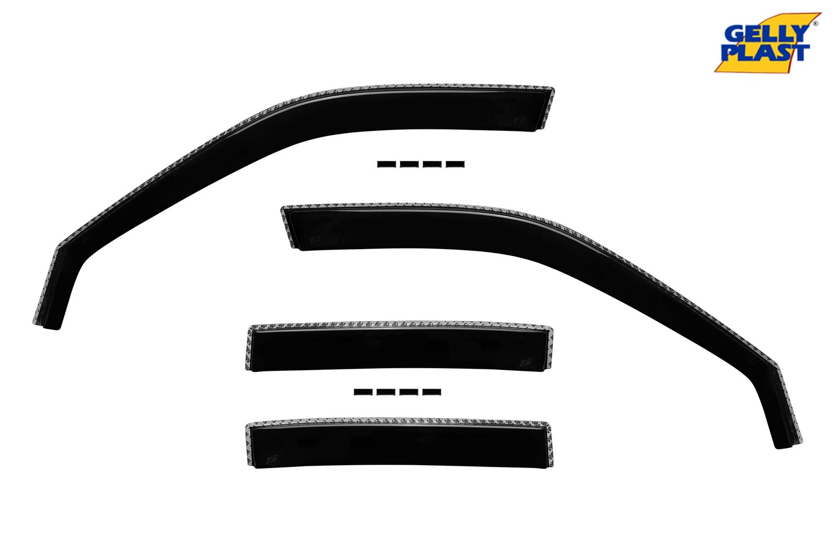GELLYPLAST Комплет ветробрани Gelly Plast за Honda Cr-v 2002-2006, 4 бр., црни