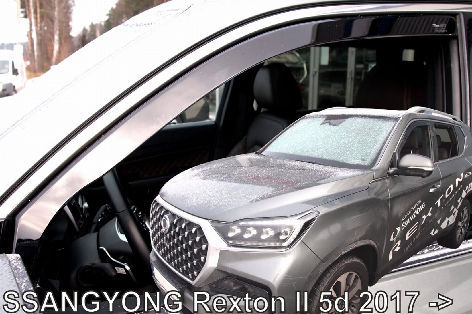 HEKO Предни ветробрани за Ssangyong Rexton по 2017 година, затемнети, 2 бројки