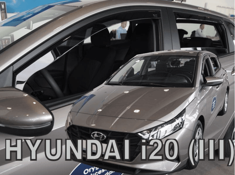 HEKO Комплет ветробрани за Hyundai I20 хечбек по 2020 година со 5 врати, затемнети, 4 бројки