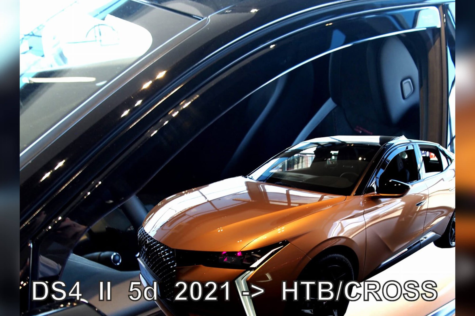 HEKO Предни ветробрани за Citroen DS4 хечбек, DS4 Cross по 2021 година со 5 врати, затемнети, 2 бројки