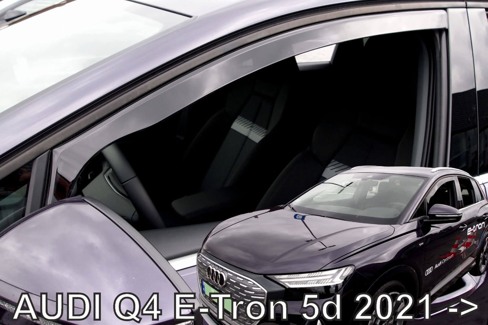 HEKO Предни ветробрани Heko за Audi Q4 E-tron по 2021  со 5 врати, затемнети, 2 бројки