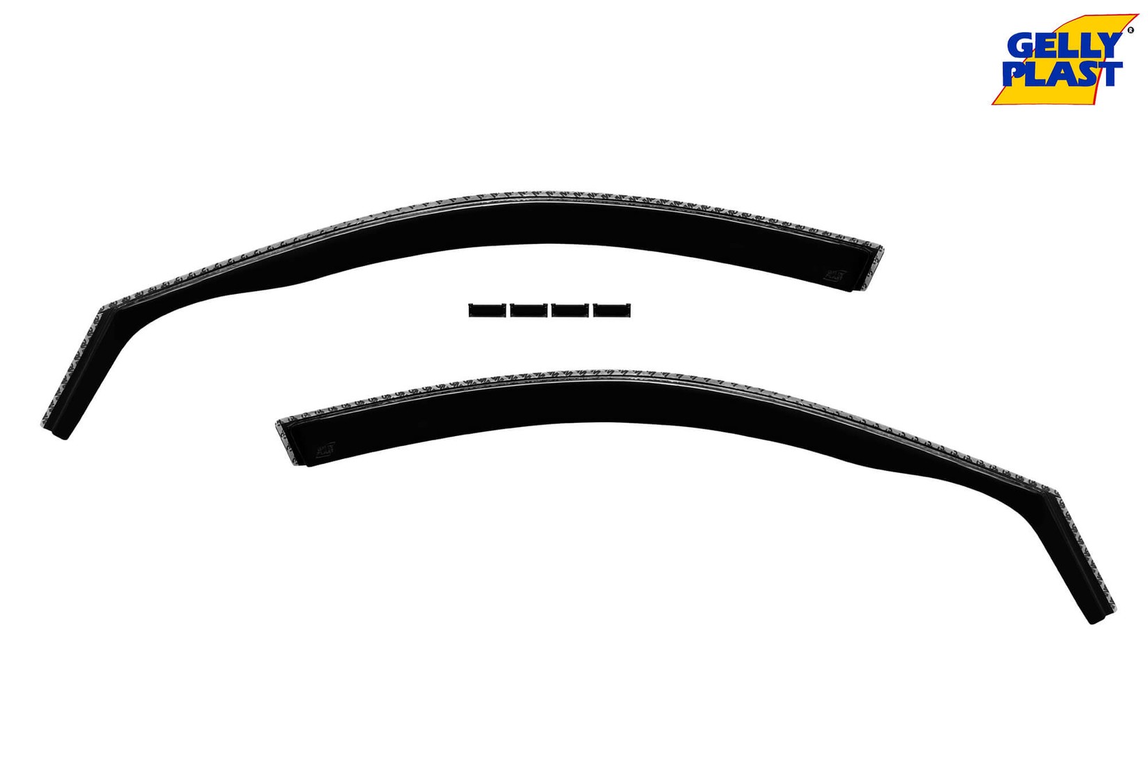 GELLYPLAST Предни ветробрани Gelly Plast за Mitsubishi L200 2005-2015 со 4 врати, црни 2 бројки