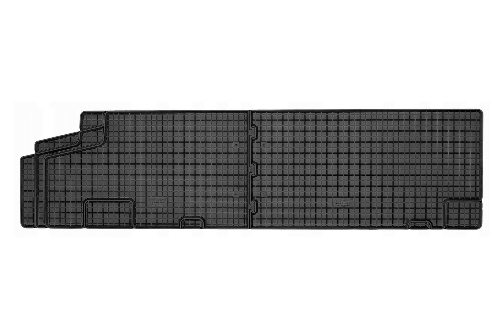 RIGUM Гумени патосници за Citroen Jumper Fiat Ducato Peugeot Boxer по 2006 година втори ред 2 дела црни