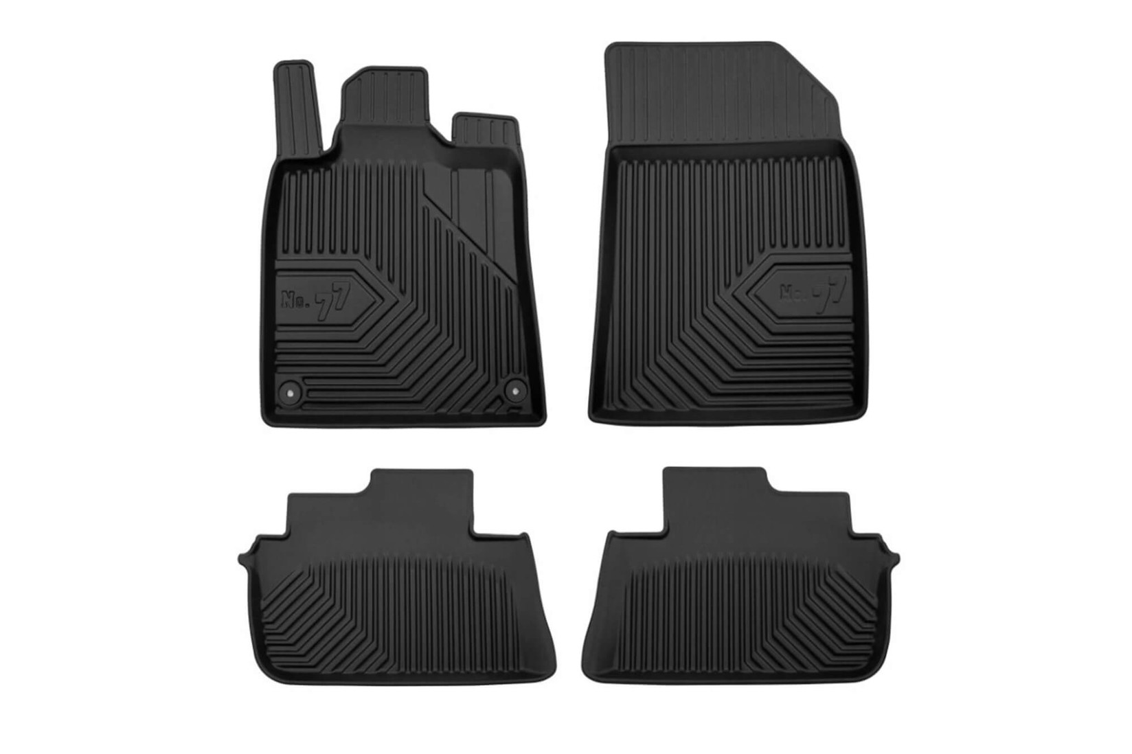 FROGUM 2.5D Гумени патосници модел 77 за Peugeot 407 2004-2011 4 дела црни