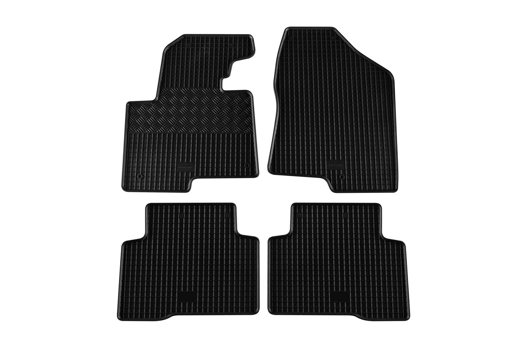 RIGUM Гумени патосници за Hyundai Santa Fe 2013-2018 4 дела црни