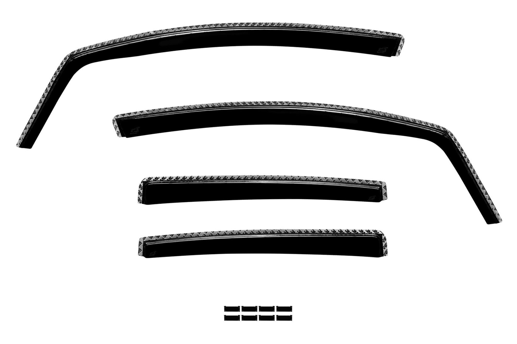 GELLYPLAST Комплет ветробрани Gelly Plast за Opel Corsa E 2014-2019 со 5 врати, црни 4 бројки