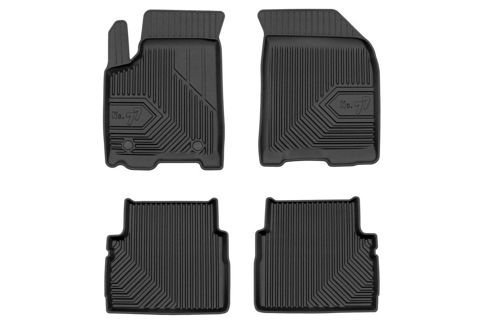 FROGUM 2.5D Гумени патосници модел 77 за Chevrolet Aveo 2007-2011 4 дела црни