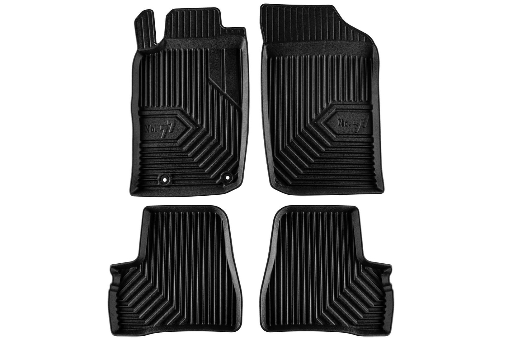 FROGUM 2.5D Гумени патосници модел 77 за Peugeot 206 1998-2012 4 дела црни