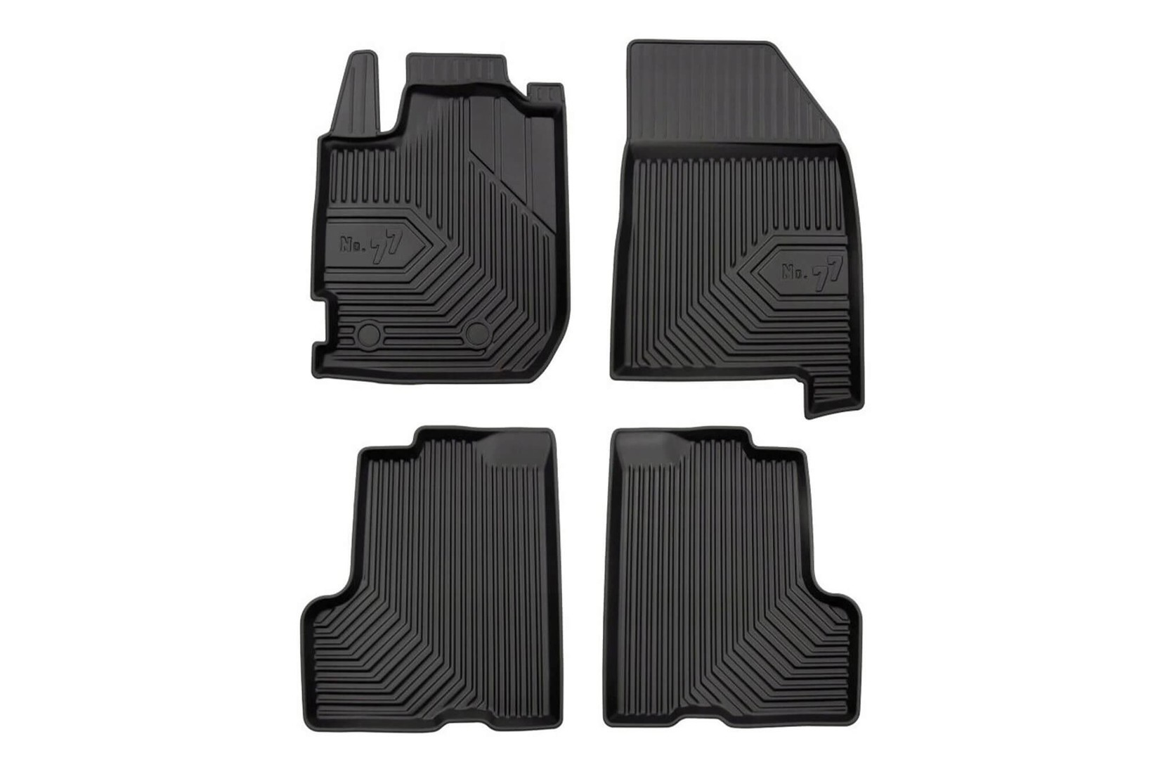 FROGUM 2.5D Гумени патосници модел 77 за Dacia Duster по 2017 година 4 дела црни