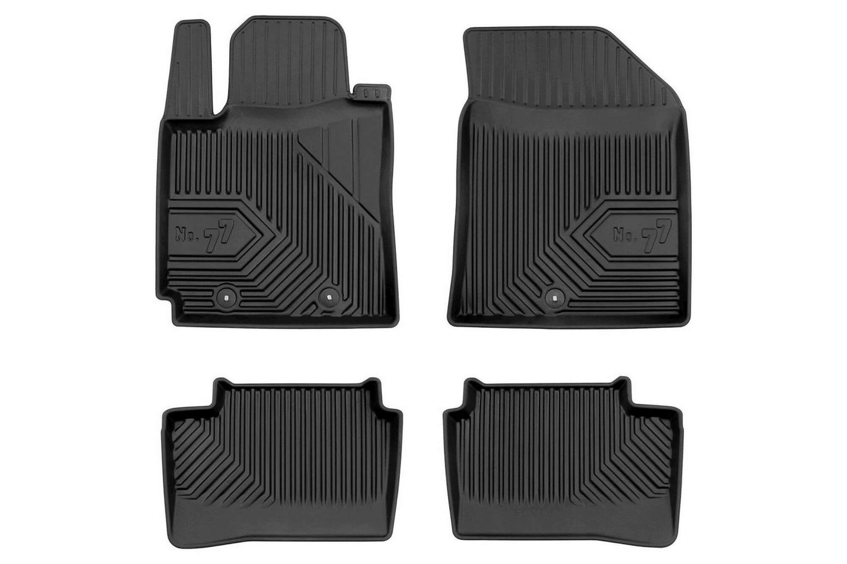 FROGUM 2.5D Гумени патосници модел 77 за Hyundai I10 2013-2019 4 дела црни