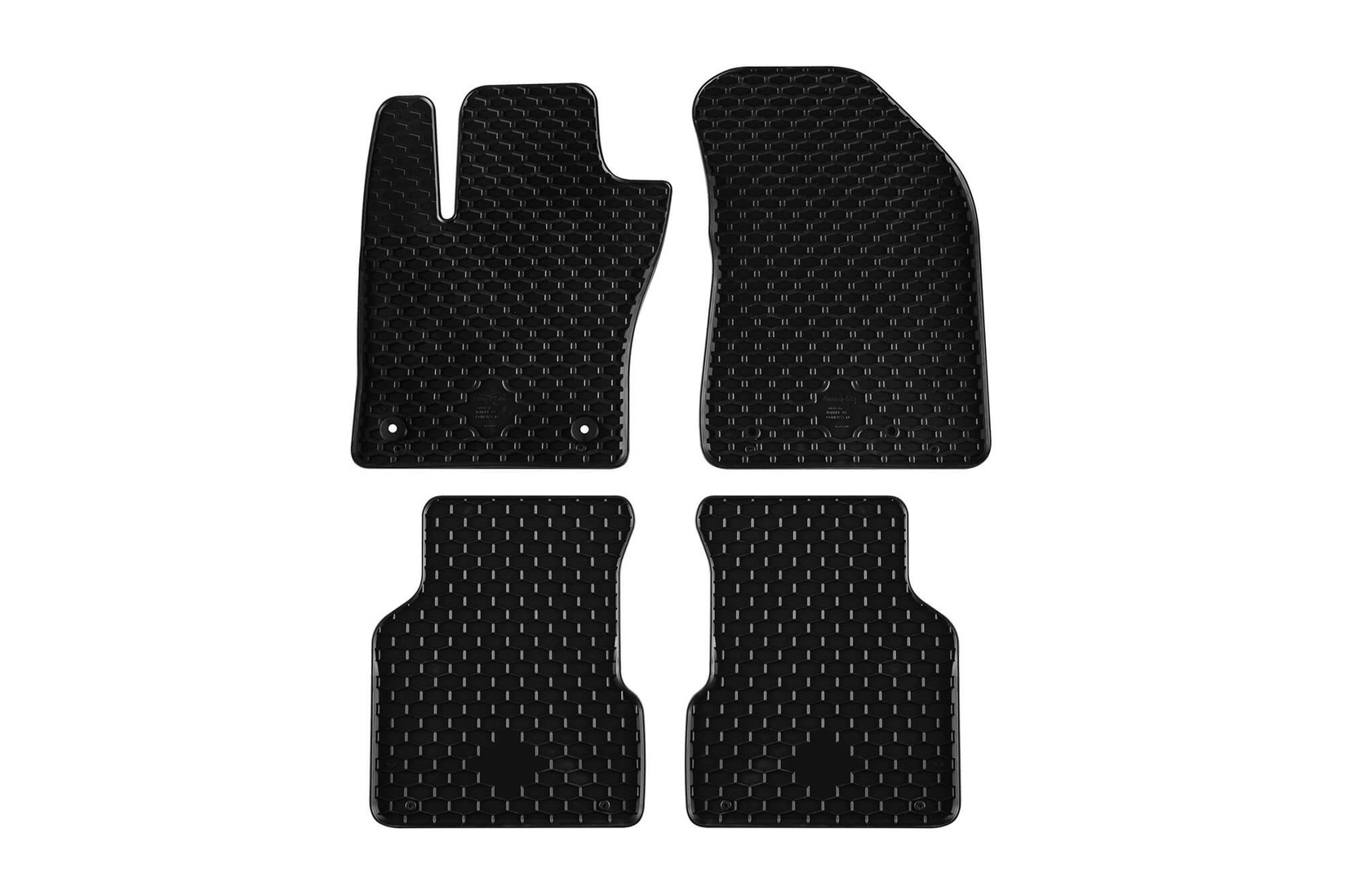 GUMARNY ZUBRI Гумени патосници за Alfa Romeo Tonale по 2022 година Jeep Compass по 2017 година 4 дела црни
