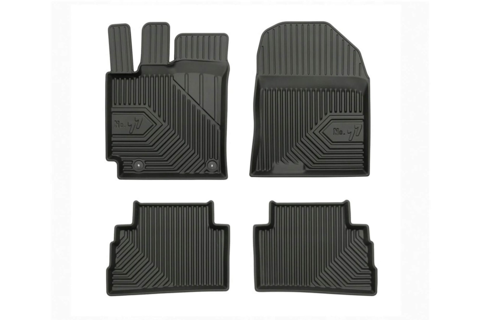 FROGUM 2.5D Гумени патосници модел 77 за Hyundai Kona 2017-2023 4 дела црни