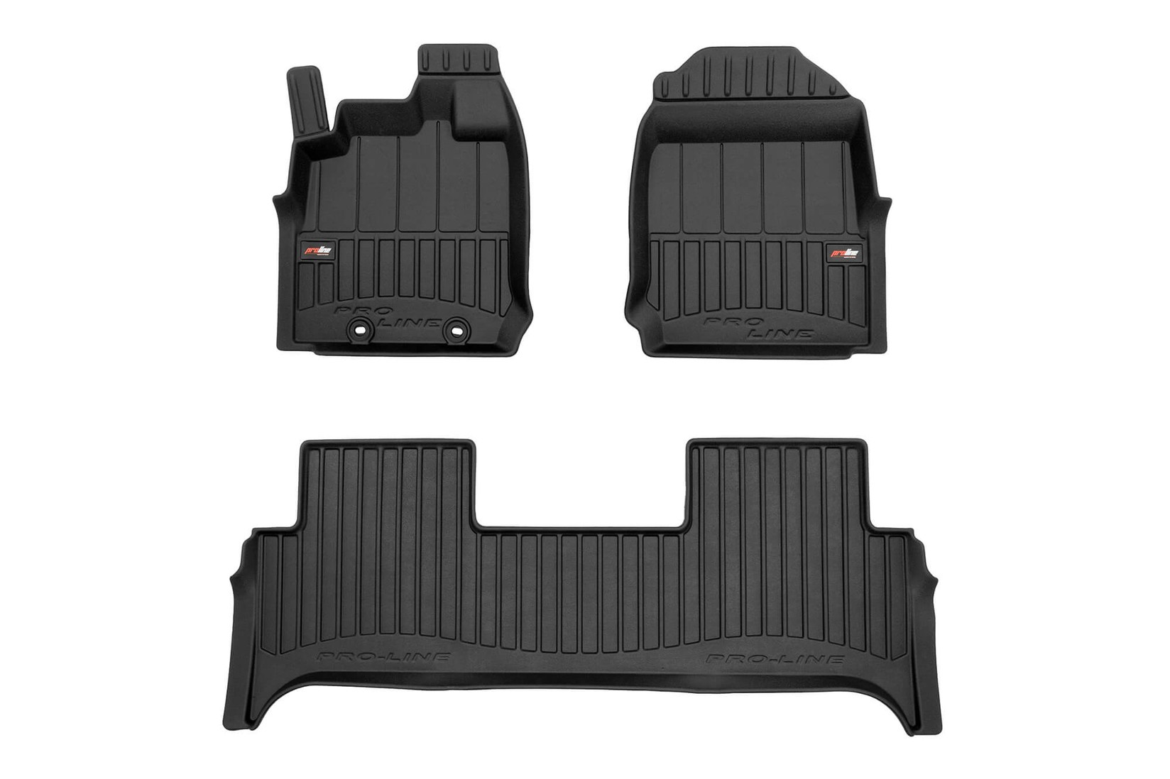 FROGUM 3D Гумени патосници за Isuzu D-max по 2019 година 2 врати единична кабина 3 дела црни