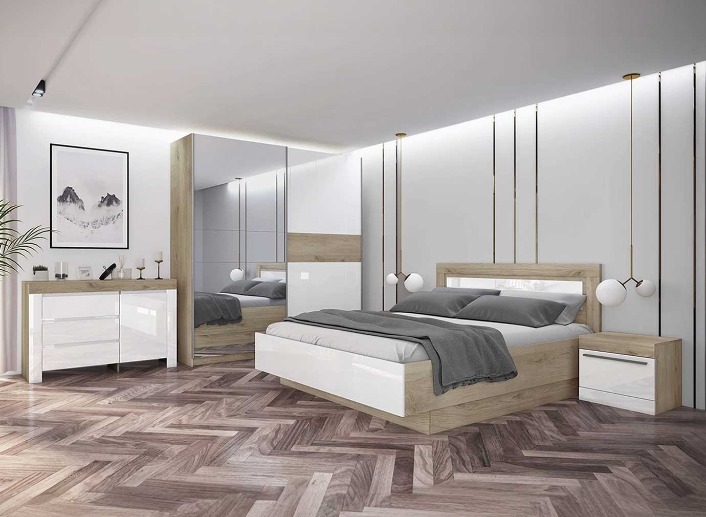 МЕБЕЛ ВИ Спална минхен - сити 7052