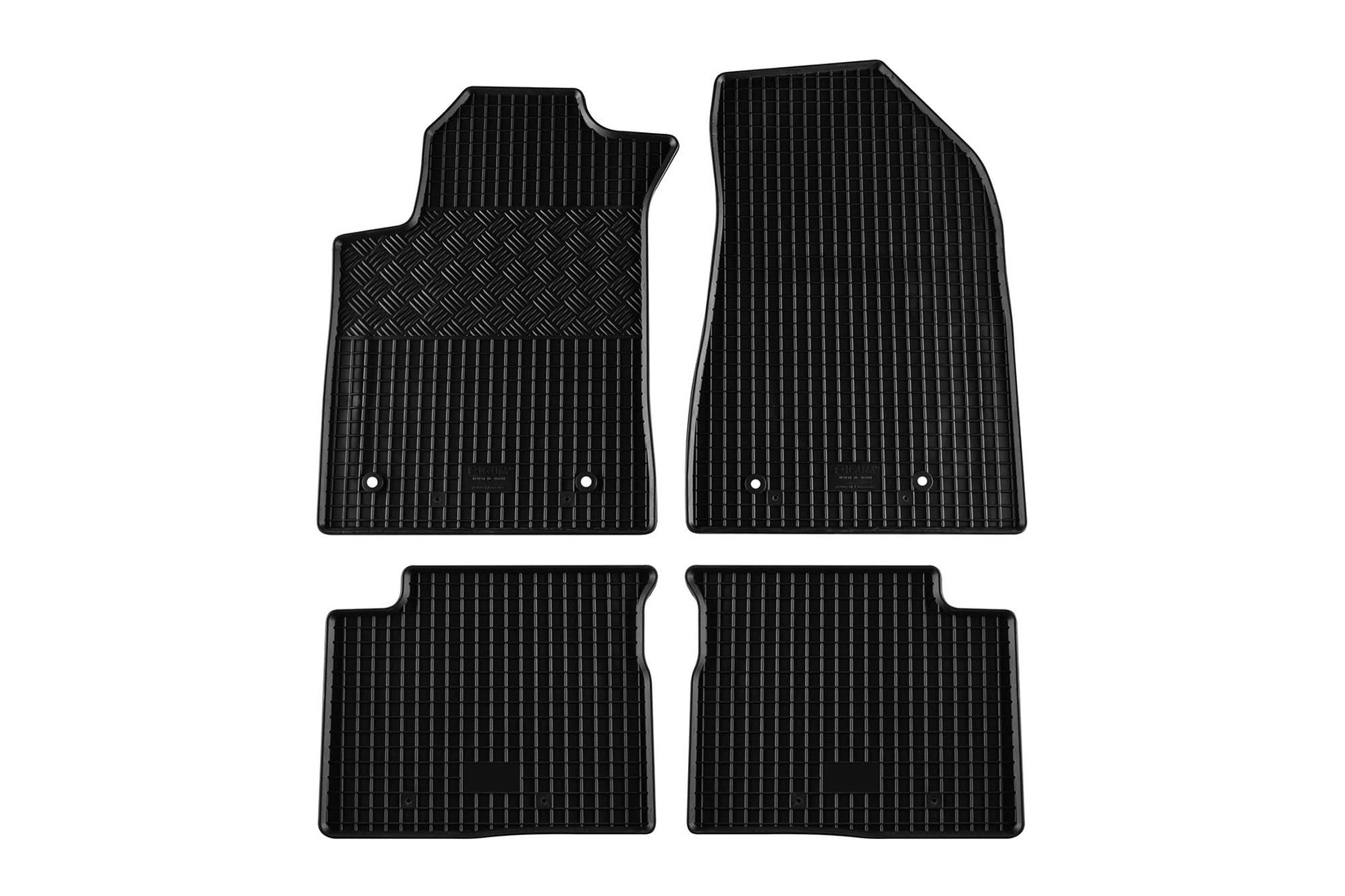 RIGUM Гумени патосници за Alfa Romeo Giulietta 2010-2016 по 2016 година 4 дела црни