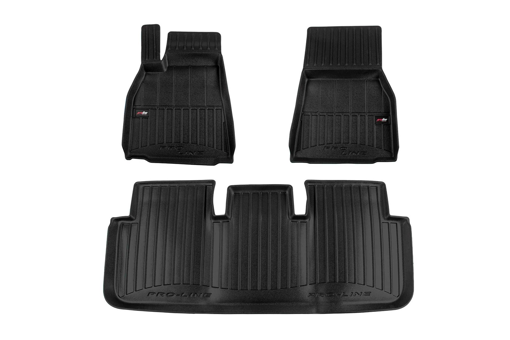 FROGUM 3D Гумени патосници за Tesla Model S Liftback по 2021 година 3 дела црни