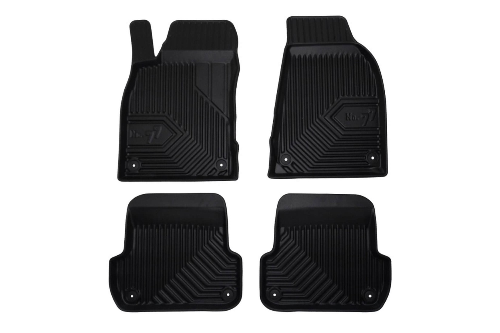 FROGUM 2.5D Гумени патосници модел 77 за Audi A4 B7 2004-2008 Seat Exeo 2008-2014 4 дела црни