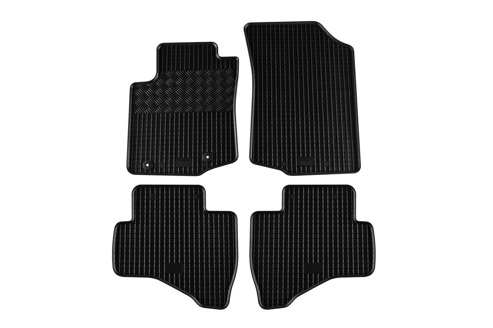 RIGUM Гумени патосници за Citroen C1 Peugeot 108 2014-2021 4 дела црни