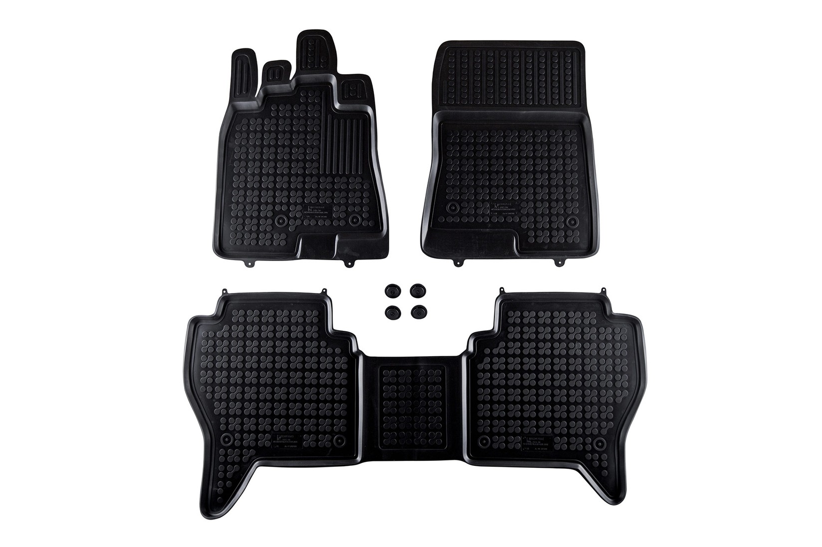 REZAW-PLAST Гумени патосници за Mitsubishi Pajero по 2006 година 3 дела црни