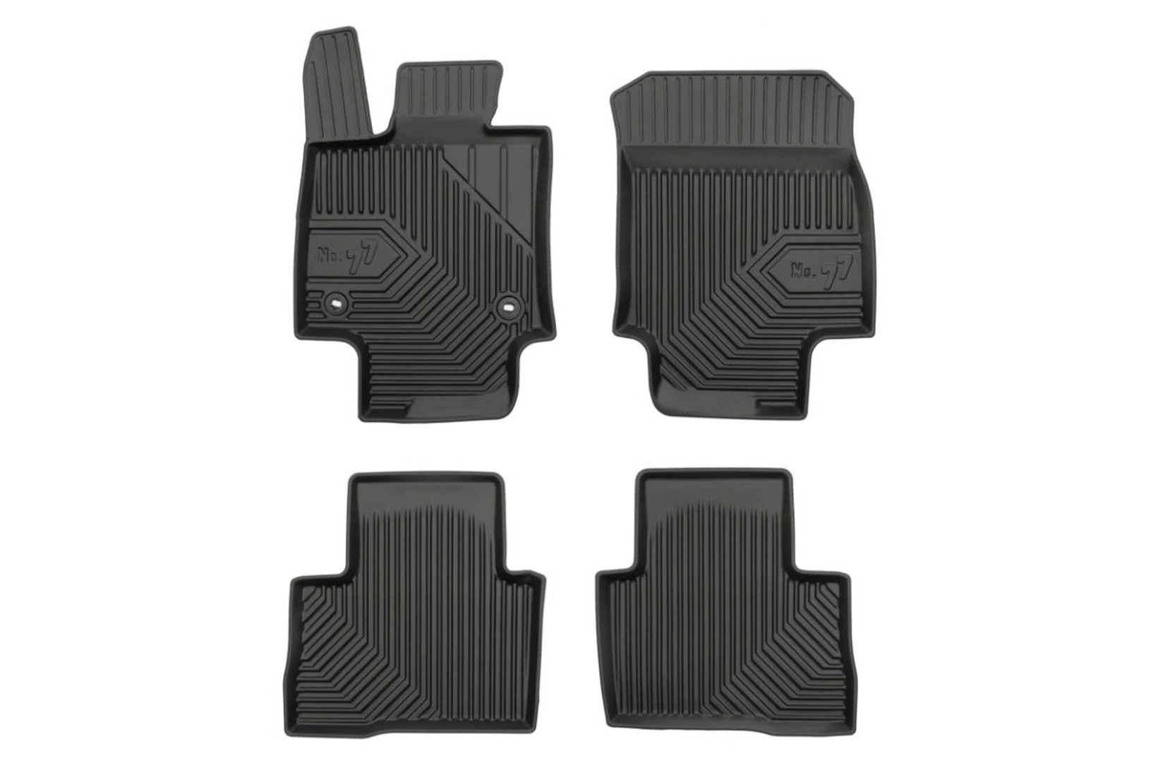 FROGUM 2.5D Гумени патосници модел 77 за Toyota Rav4 хибрид по 2018 година 4 дела црни